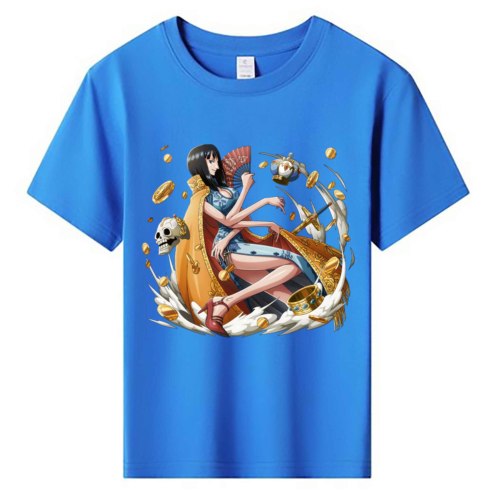 ワンピース ニコ・ロビン ONE PIECE Nico Robin 綿100％キッズTシャツ（フロントプリント）